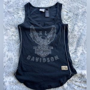 Harley Davidson Women’s Small Tank Top Washed Black